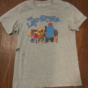 Disney Gray Short Sleeve Tee with Colorful Print